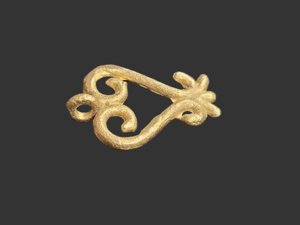 African Brass Pendant, Sankofa Adinkra Pendant, Ethnic Pendants