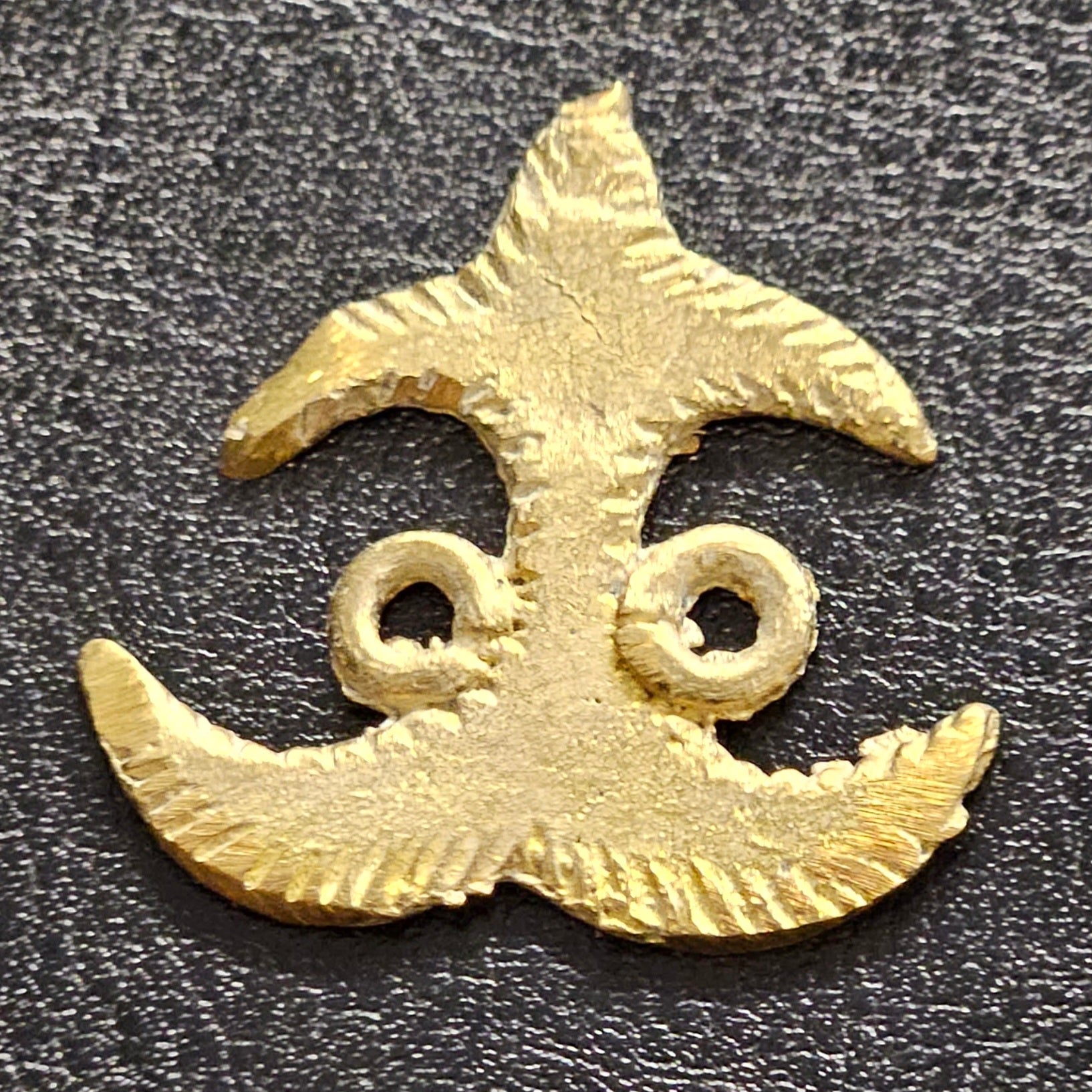 Handmade Adinkra Akokonan African Asante Brass Link/Pendant