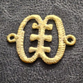 Adorn Yourself with Ese Ne Tekrema Adinkra African Brass Pendant/Link