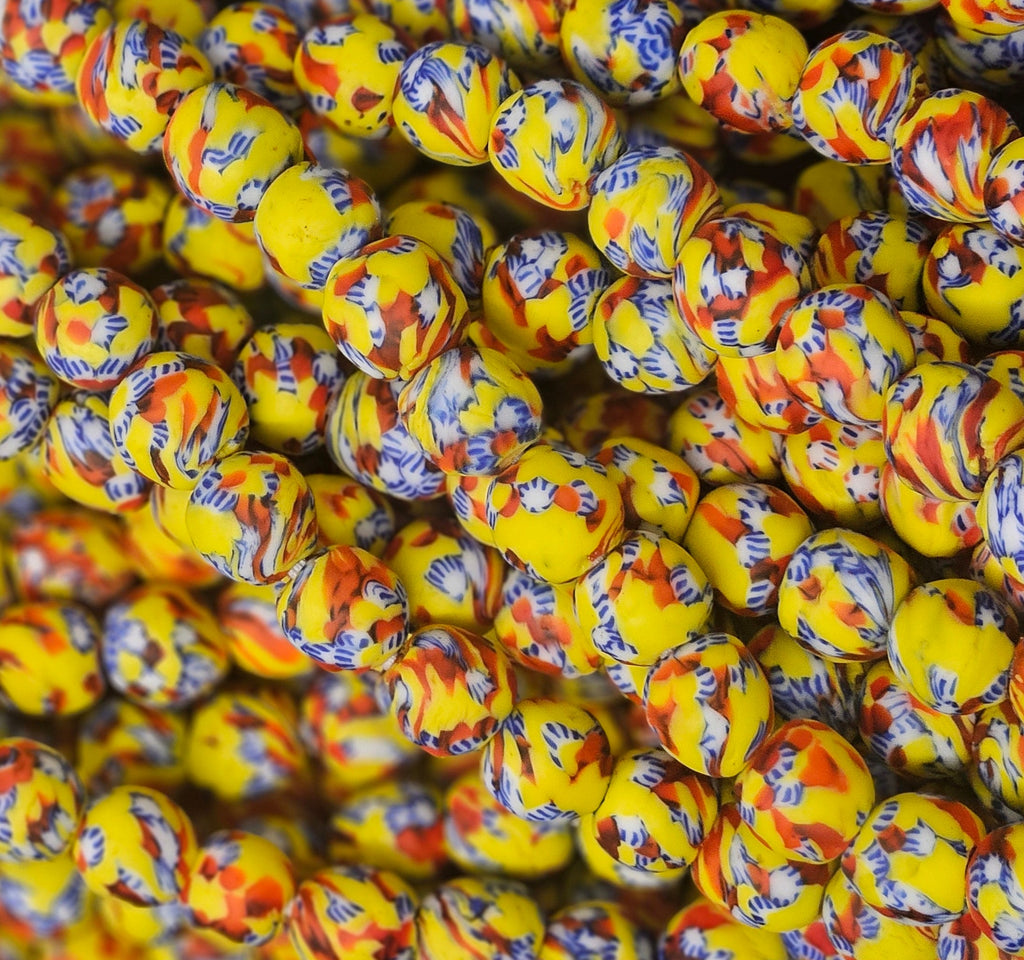 Fused African Recycled Glass Beads – Round #3516
