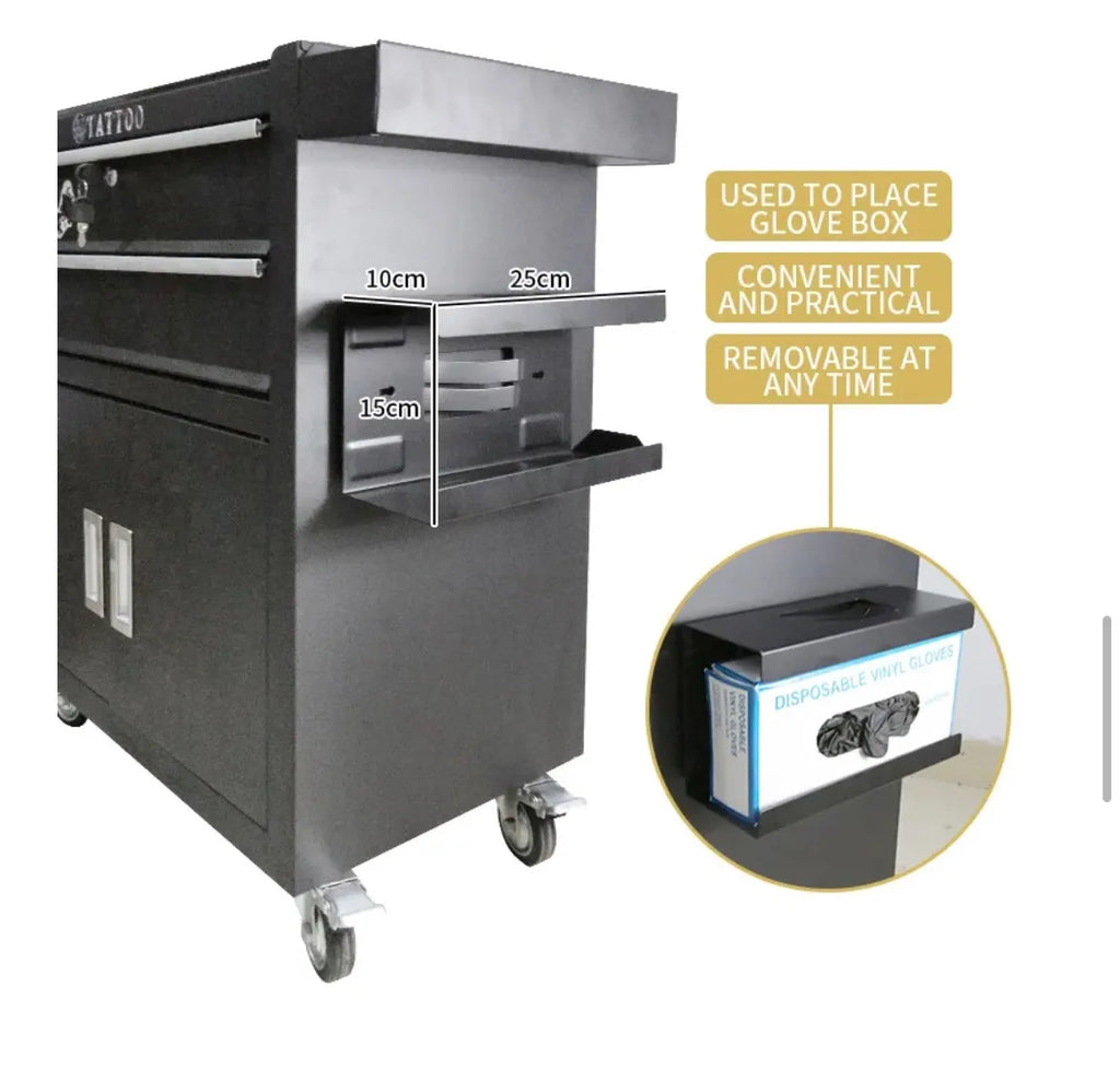Multifunctional tattoo tool workbench tool car