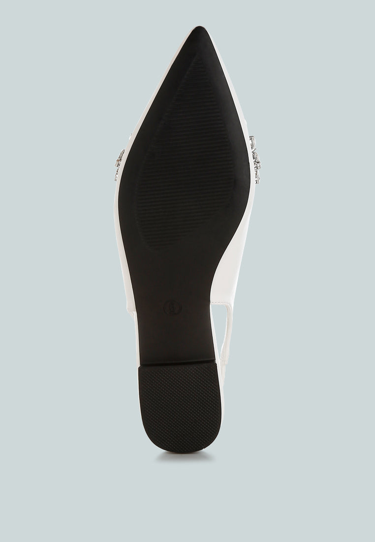 Adhara Diamante Embellished Flat Sandals
