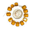 Vintage Swarovski Crystal Beads - Article 5105 - 8x6.5mm - Topaz