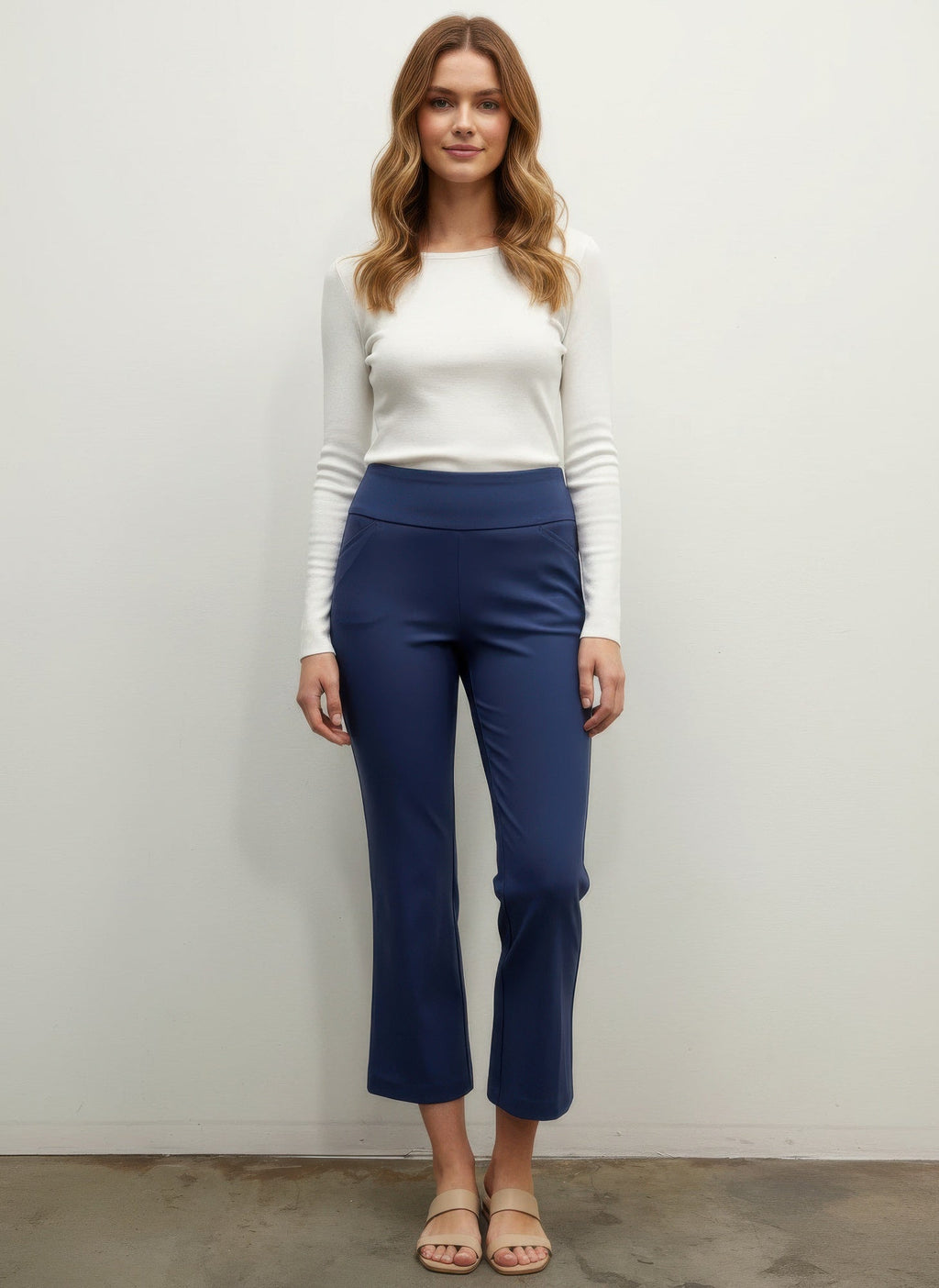 Solid Pull On Pants