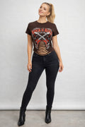 Rock N Roll World Tour Laser-cut Graphic Tee