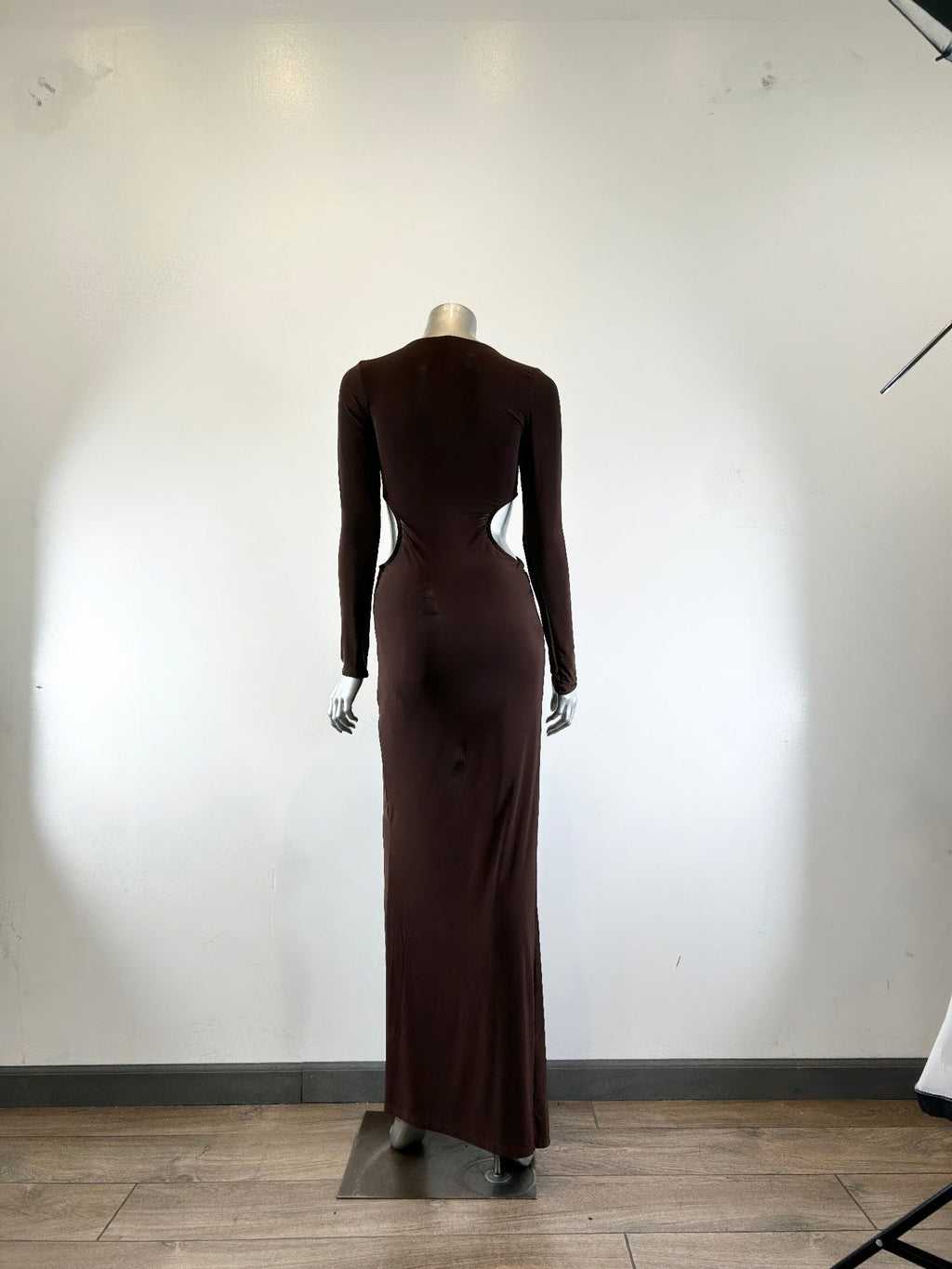Long Sleeve Mockneck Styling Maxi Dress.
