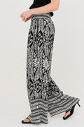 Smocked Waist Floral Pants