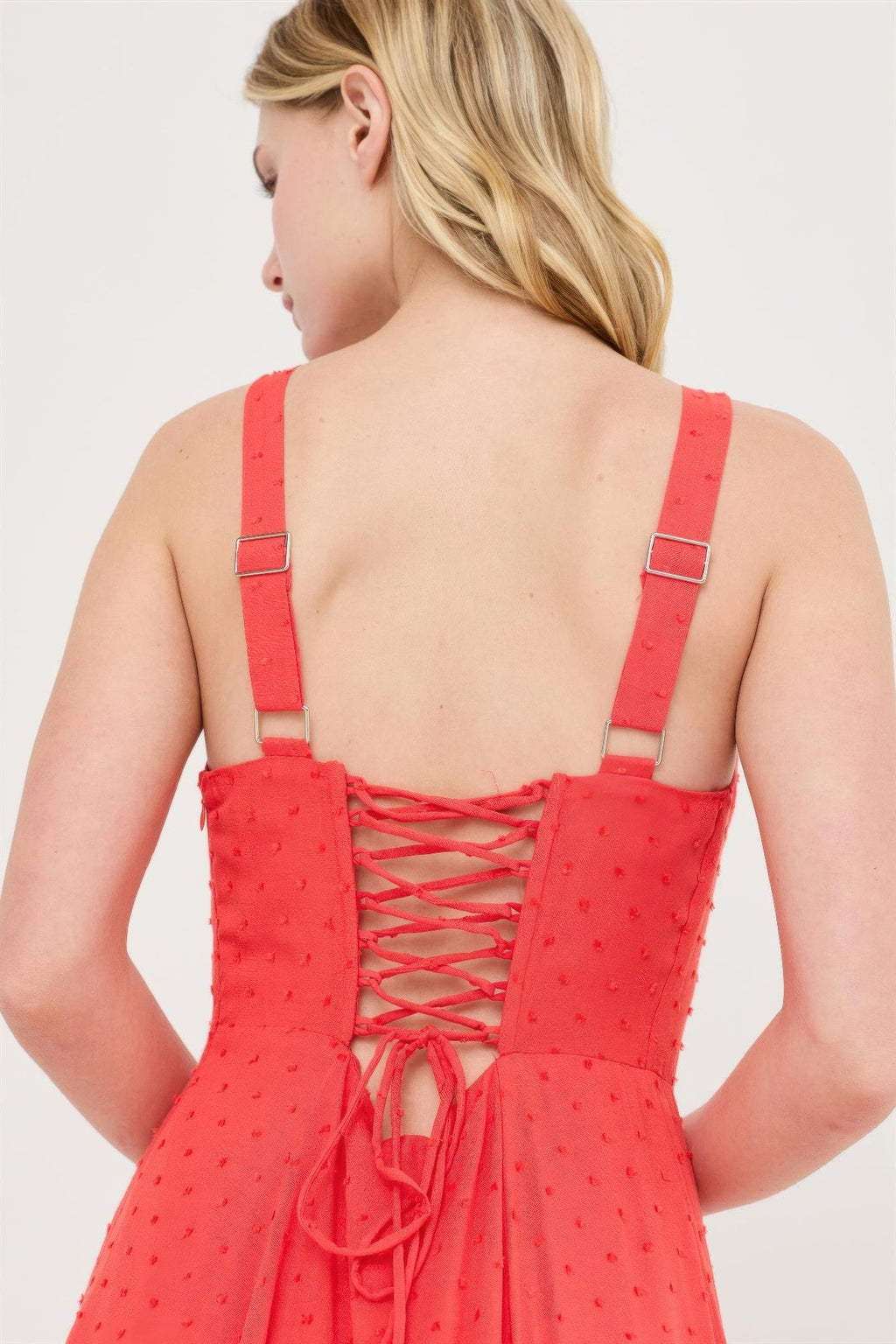 Boned Tie-back Dress