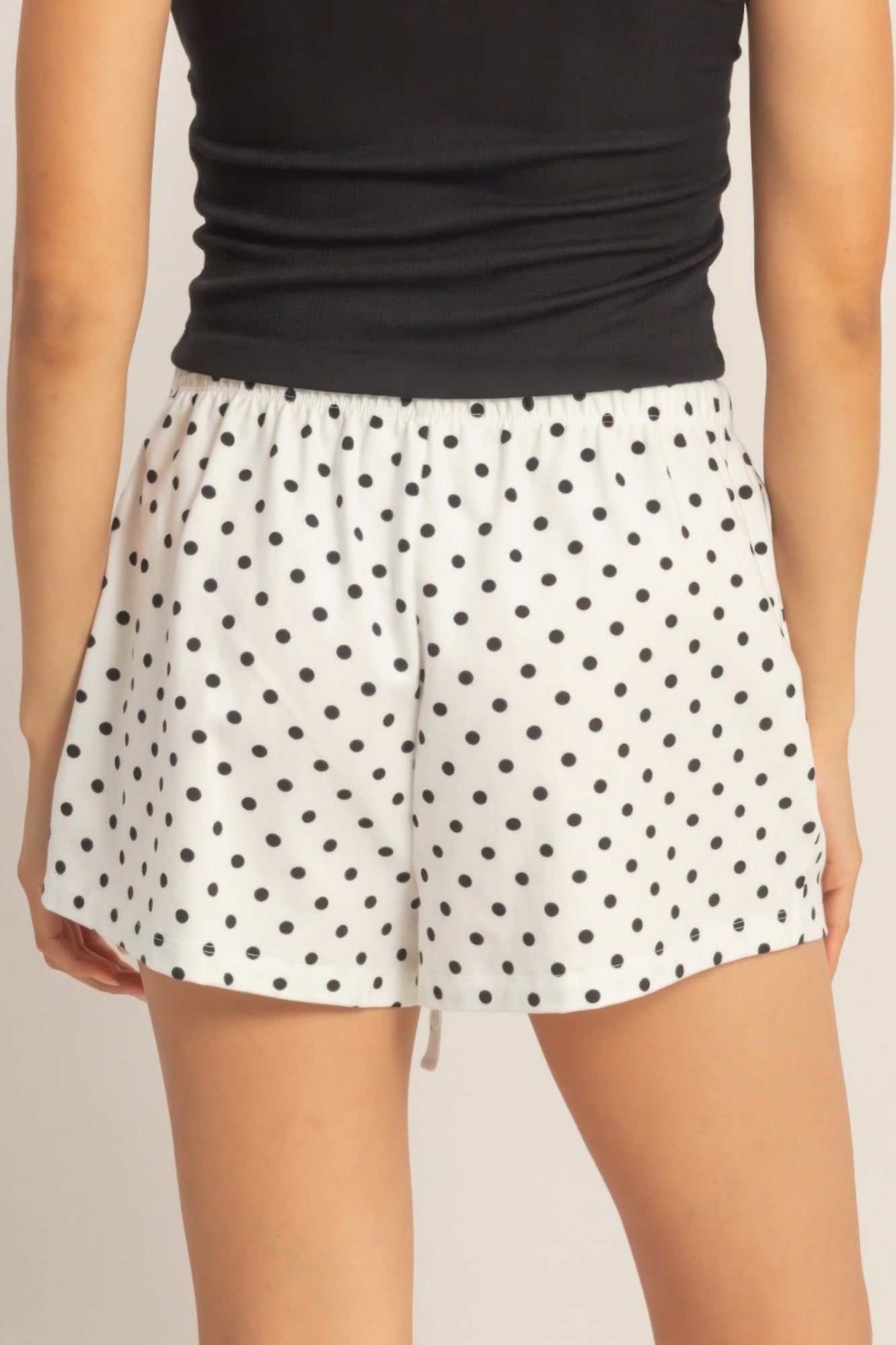 Polka Dot Drawstring Shorts