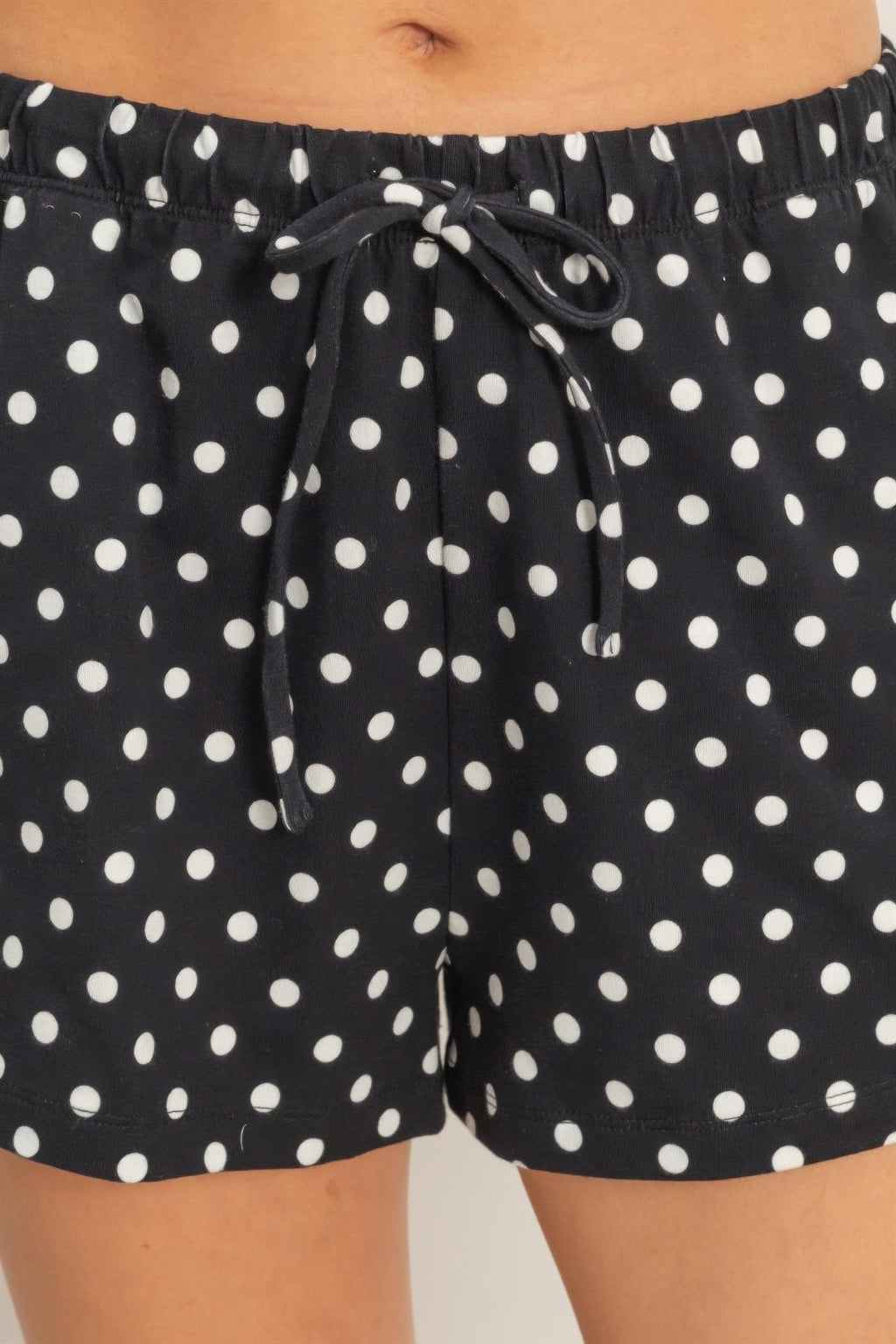 Polka Dot Drawstring Shorts