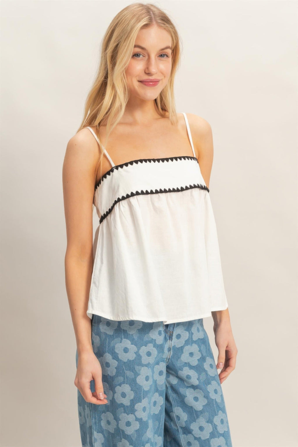 Sleeveless Babydoll Top