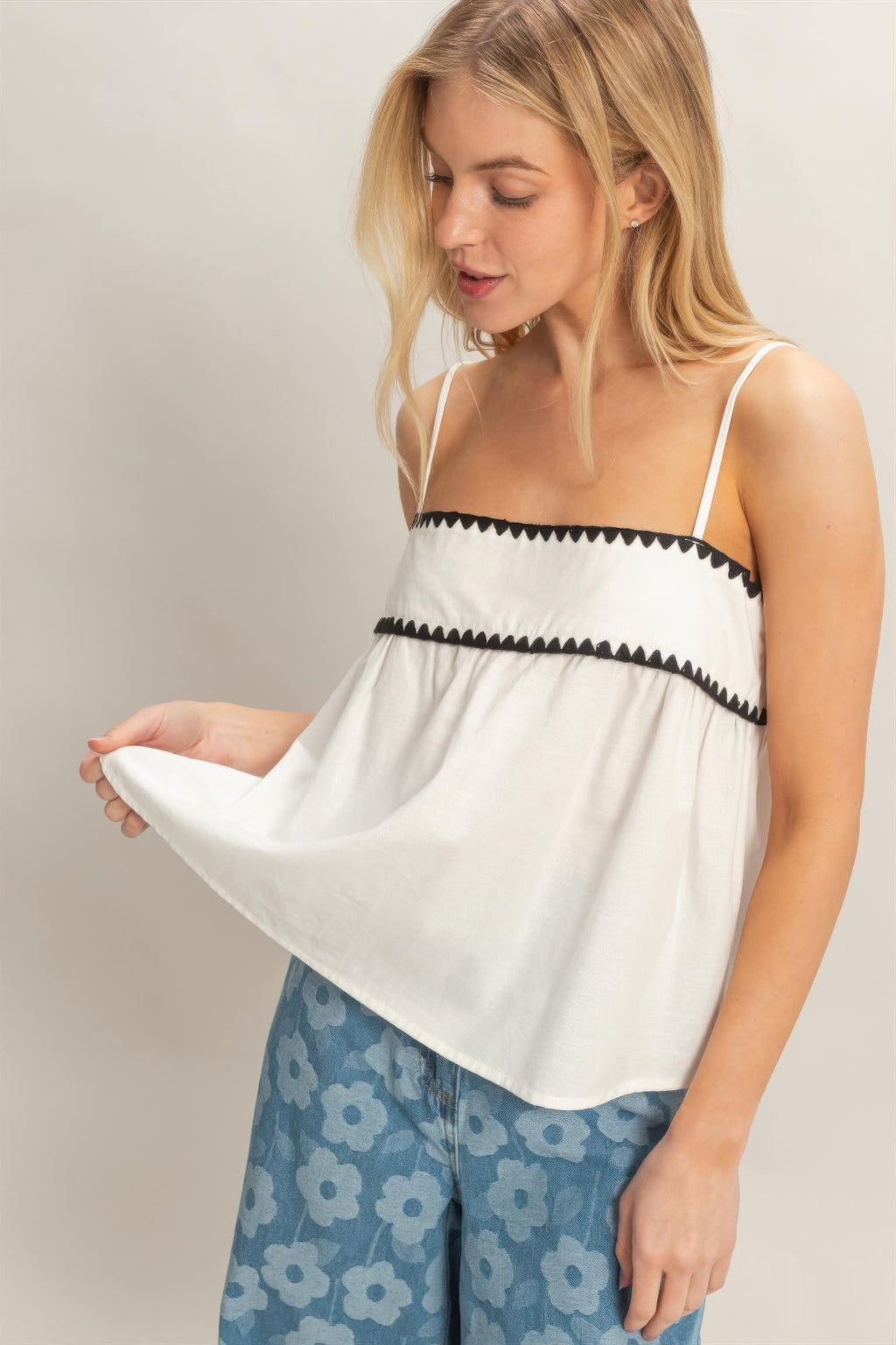 Sleeveless Babydoll Top