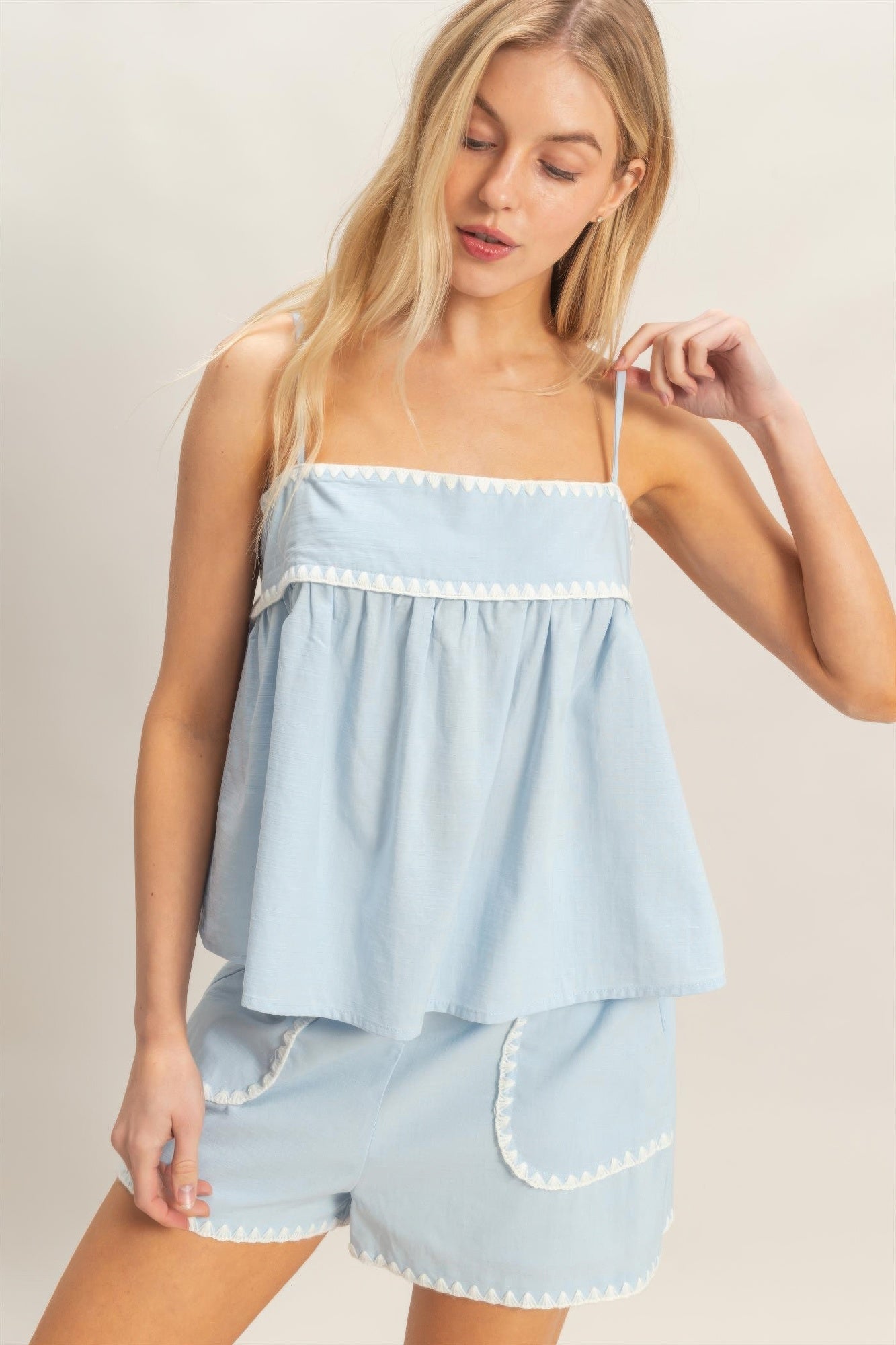 Sleeveless Babydoll Top