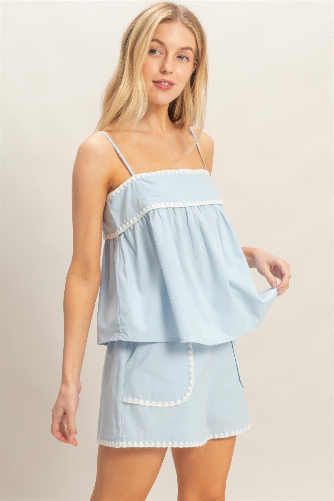 Sleeveless Babydoll Top