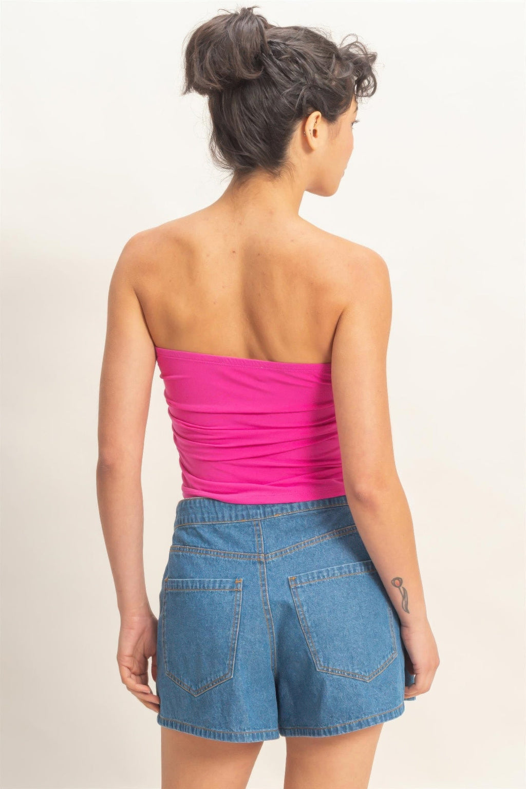 Ruched Bandeau Tube Top