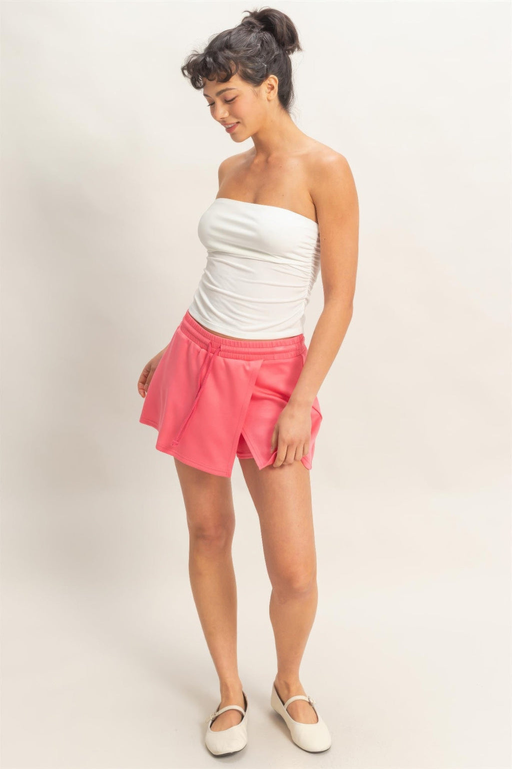 Ruched Bandeau Tube Top