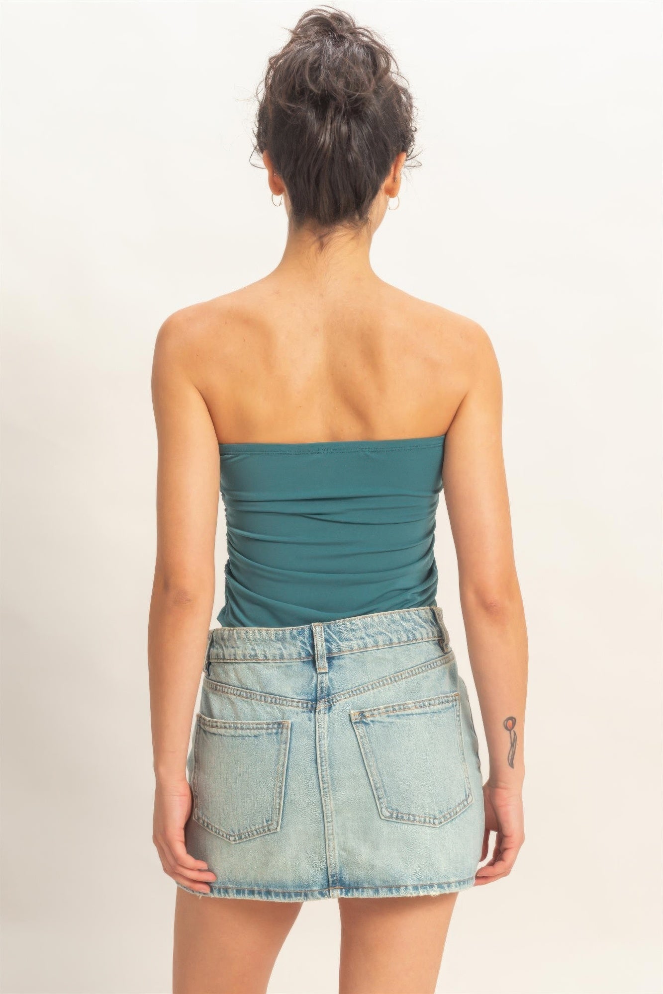 Ruched Bandeau Tube Top