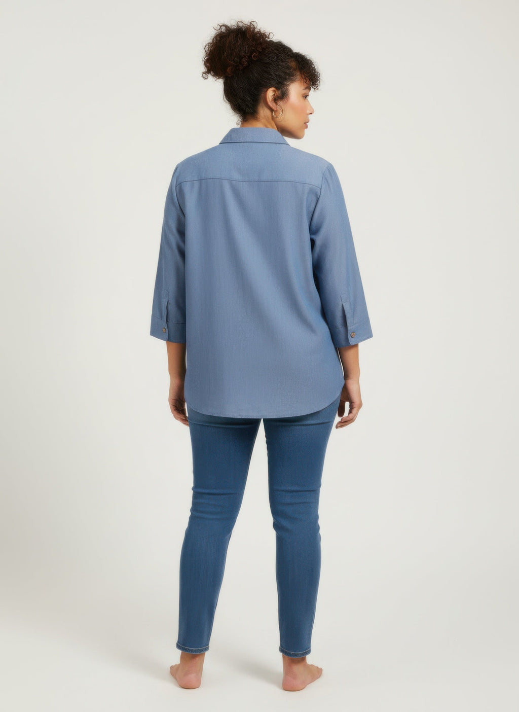 Sand Utility Button Front Shirt Tunic