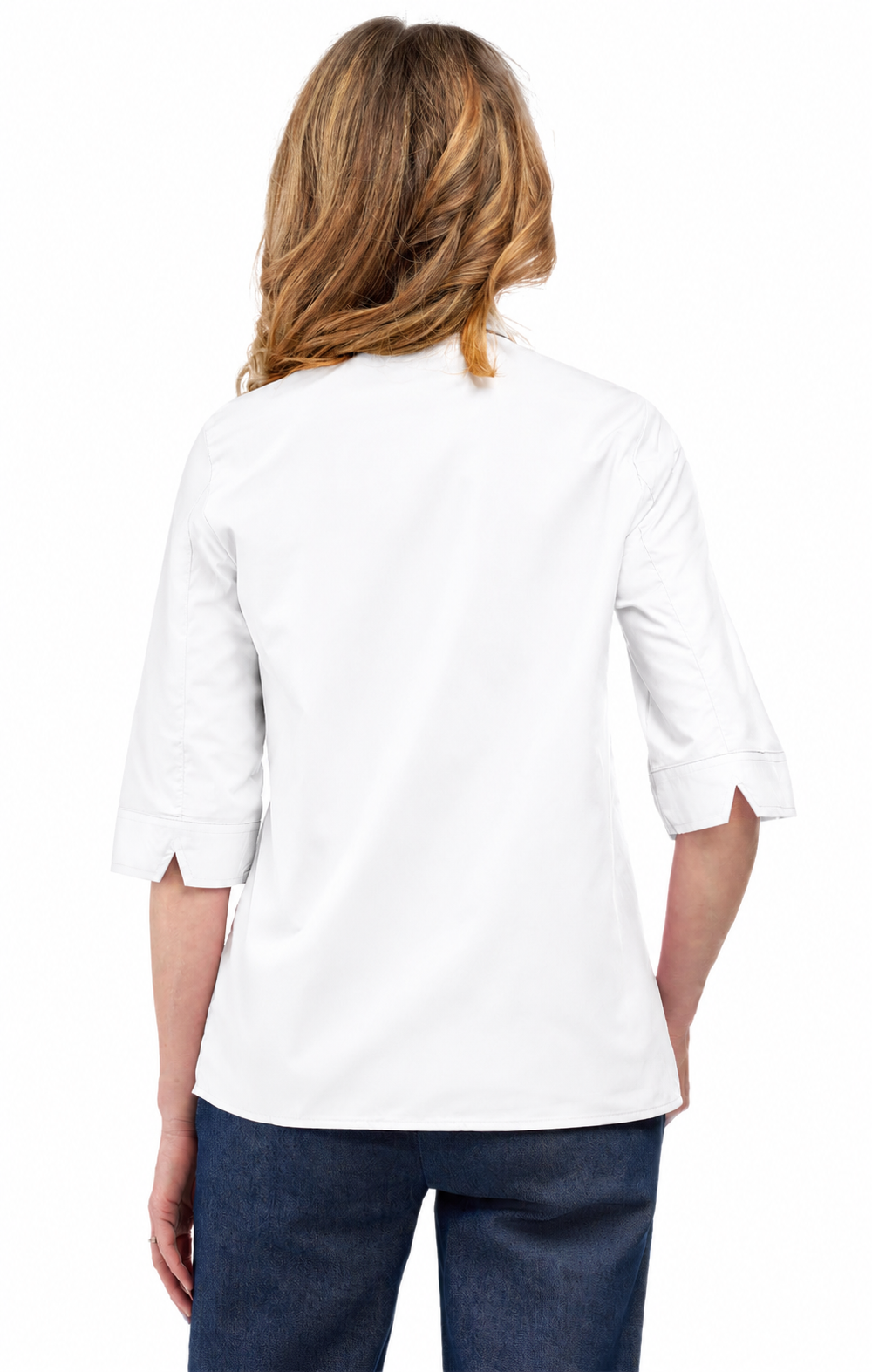 Women's 3/4 Sleeve Button-Down Camp Shirt — Collared Regular Fit
