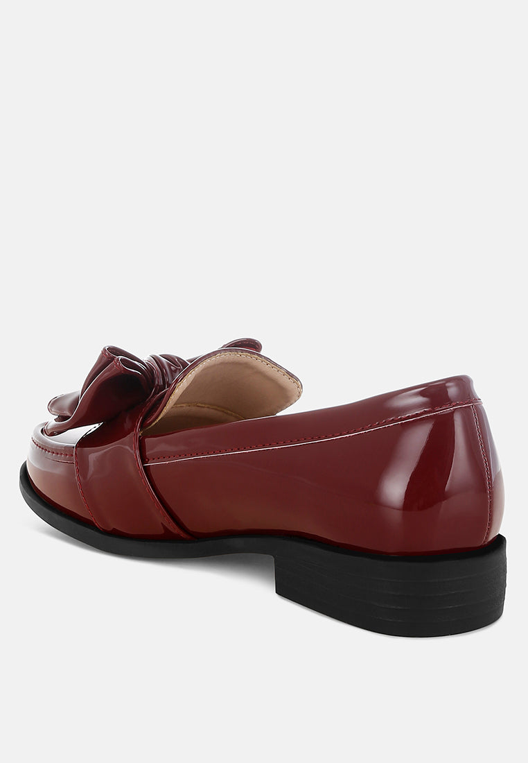 ARAMINTA Classic Chunky Bow Loafers