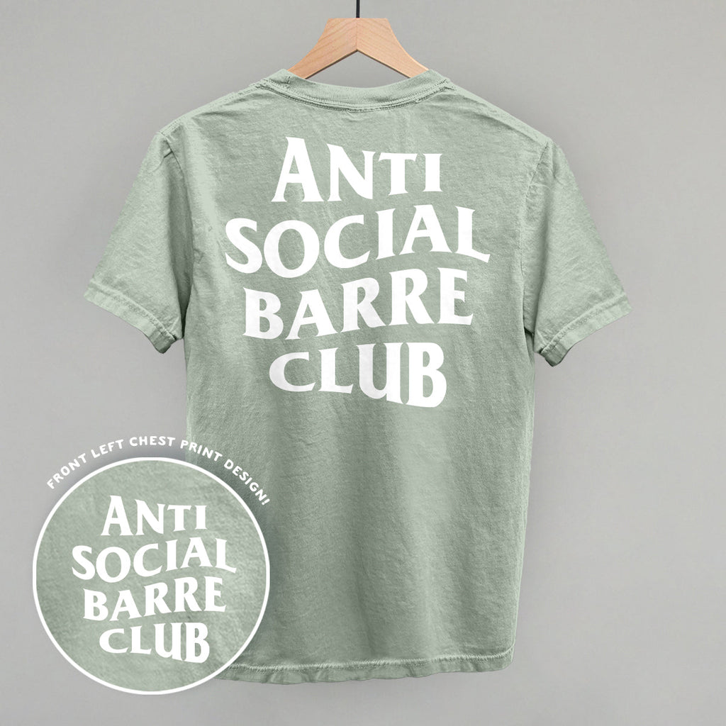 Anti Social Barre Club (White) (Back Print)