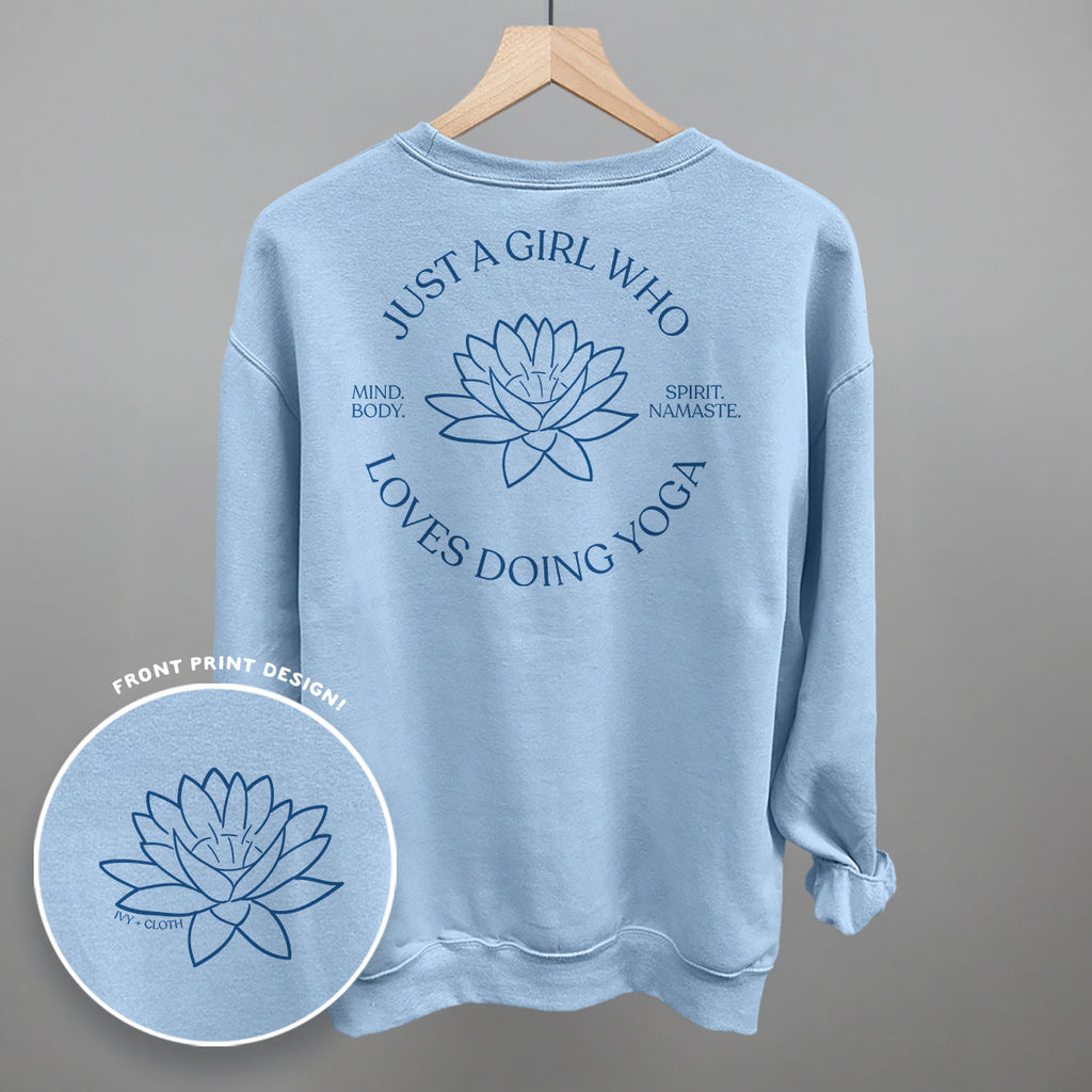Just A Girl Who Loves Doing Yoga (Back Print)