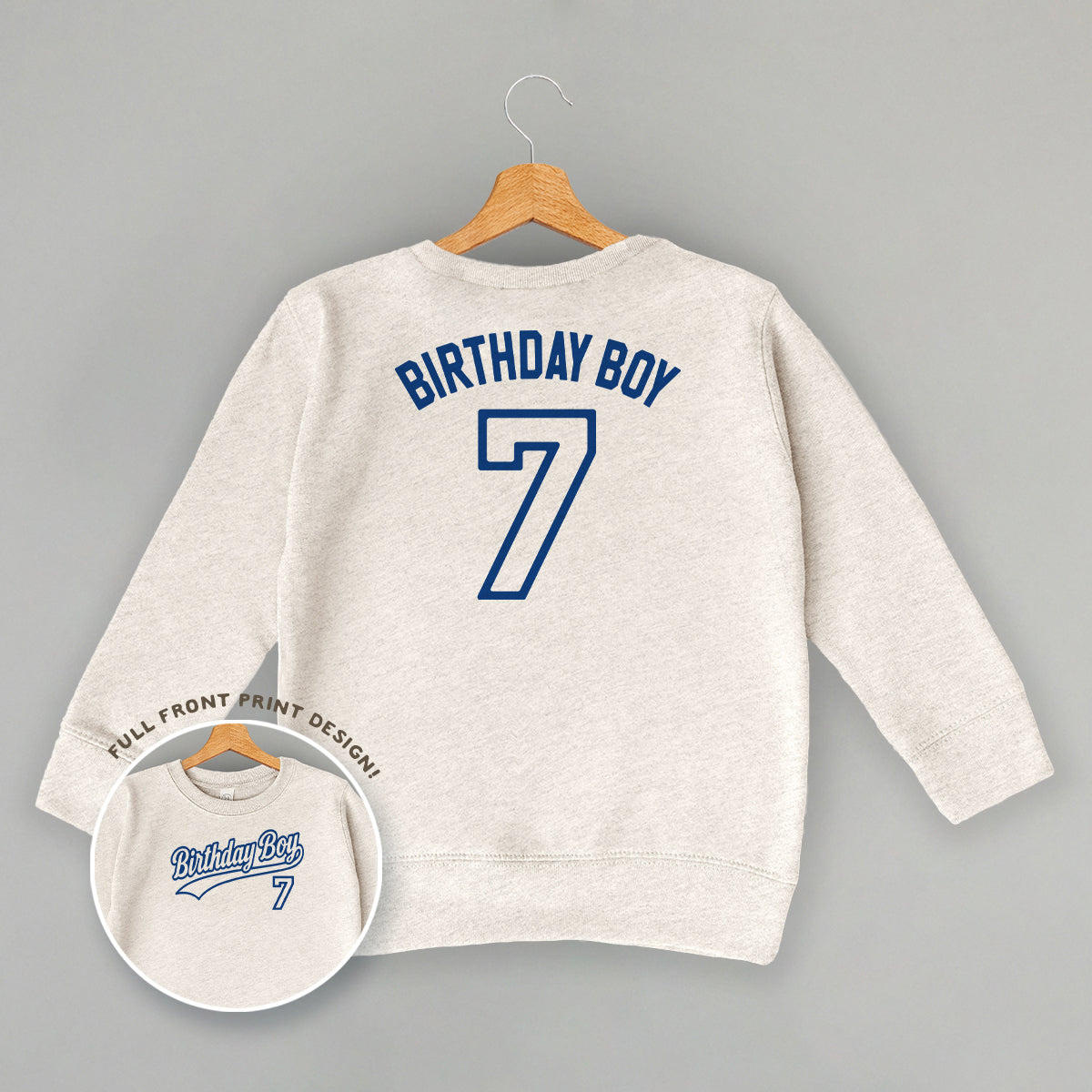 Birthday Boy Varsity #7 (Kids Back Print)