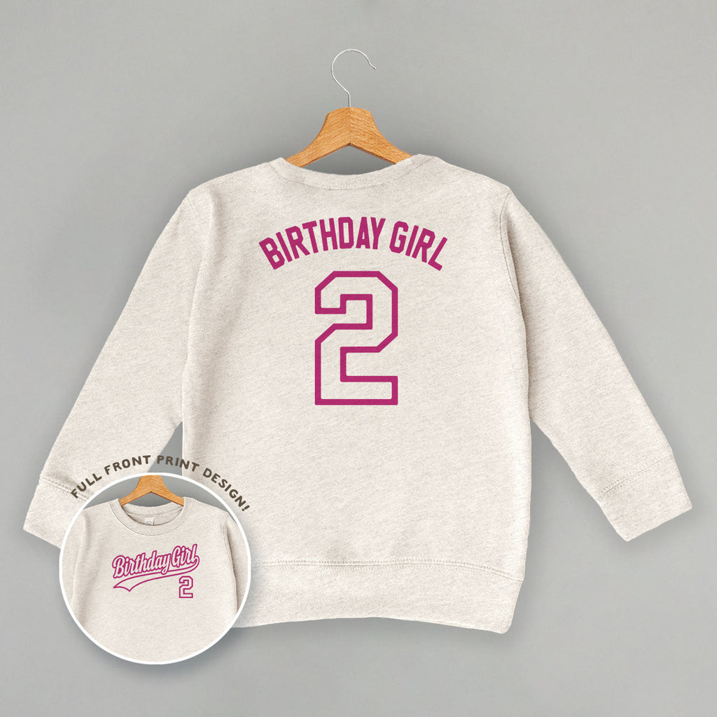 Birthday Girl Varsity #2 (Kids Back Print)