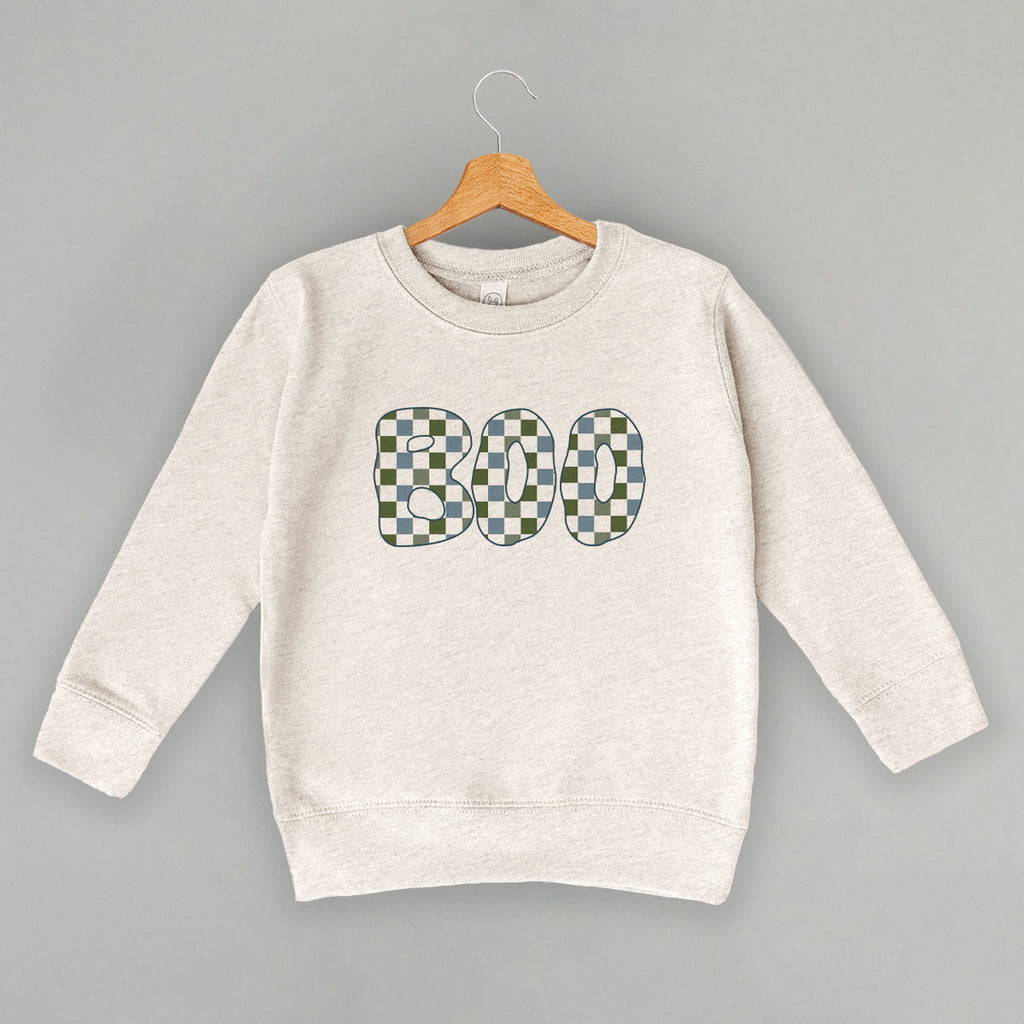 Boo Checkered (Blue & Green) (Kids)