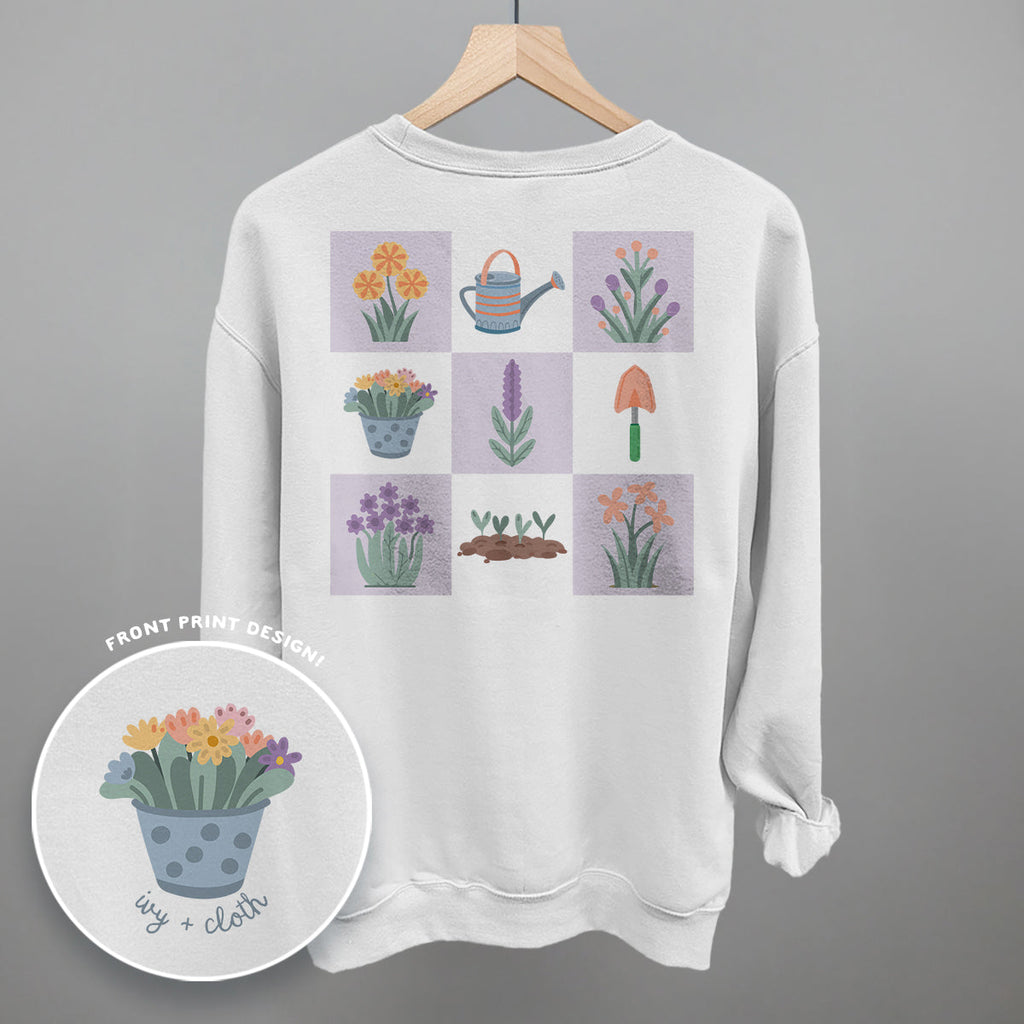 Floral Grid Doodles (Back Print)