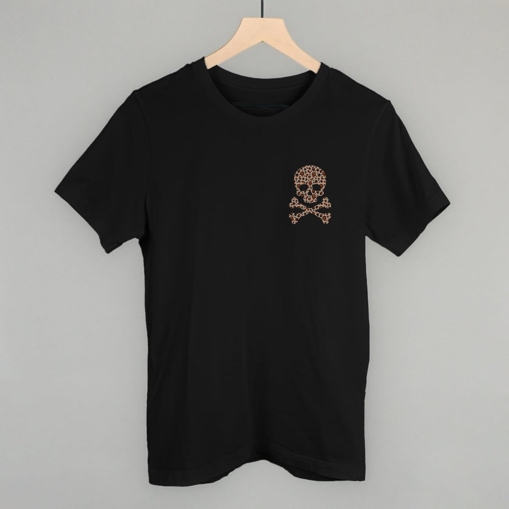 Leopard Print Skull (Left Chest)