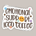 Emotional Support Iced Coffee Decal