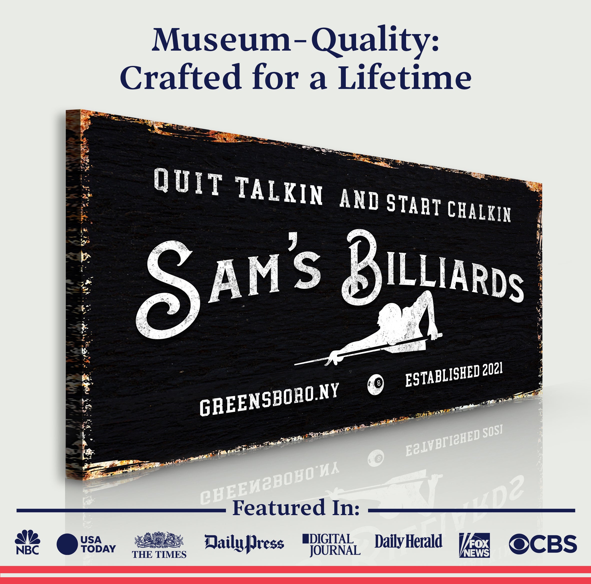 Billiards Room Sign