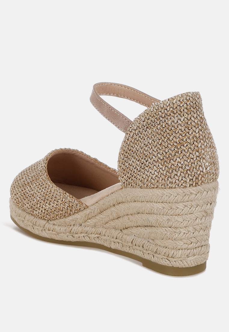 Kalista Raffia Woven Wedge Sandals