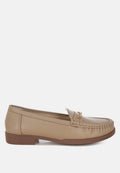 Nemunk Metallic Chain Detail Loafers