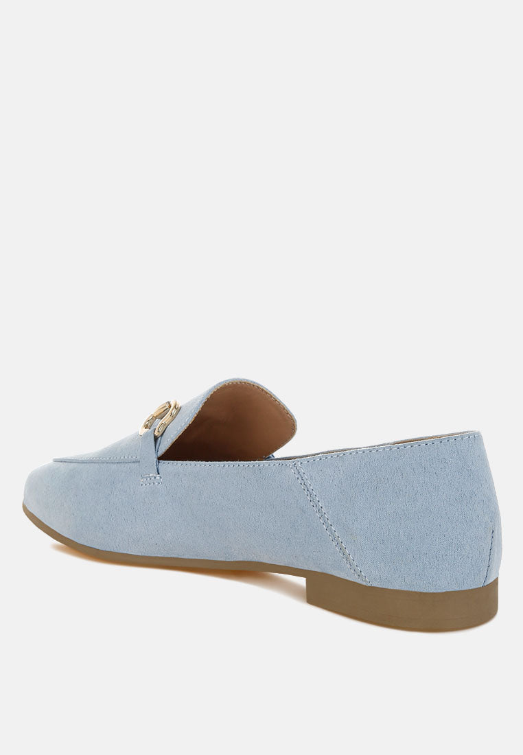 Noltas Horsebit Embellished Flat Loafers