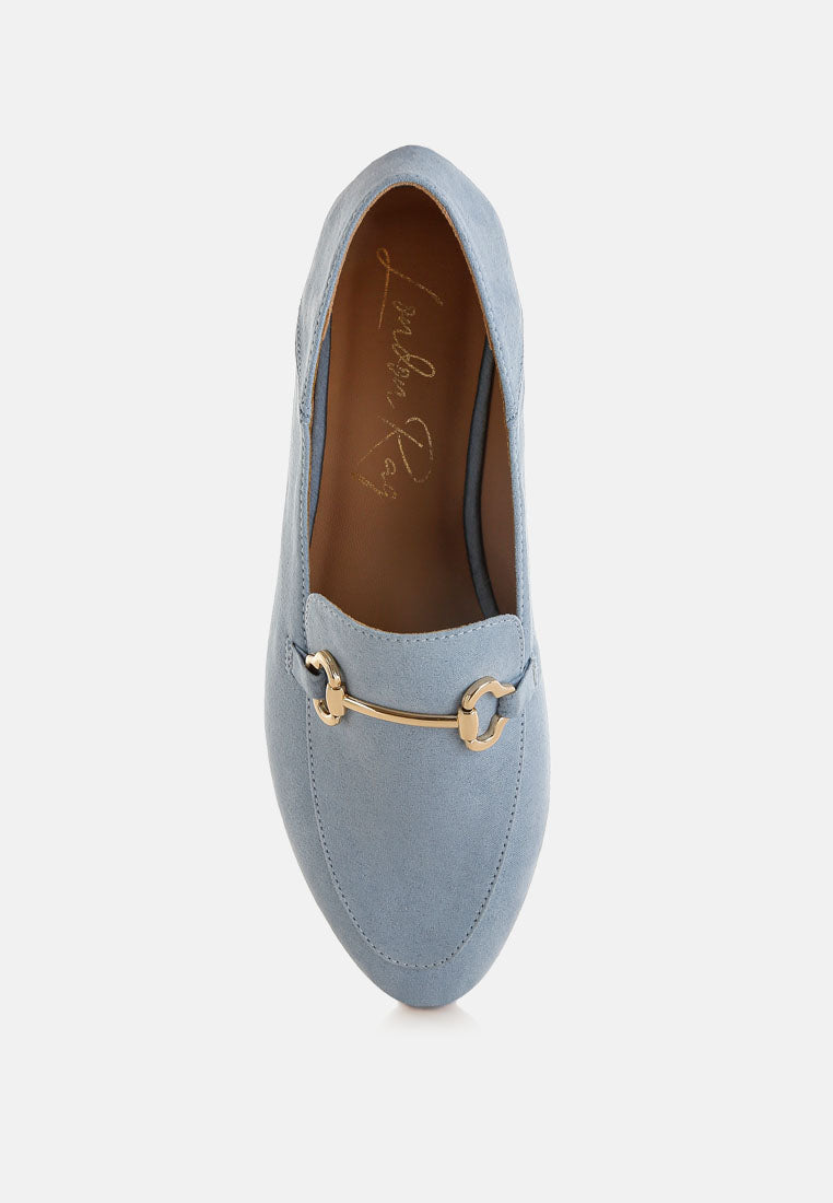 Noltas Horsebit Embellished Flat Loafers