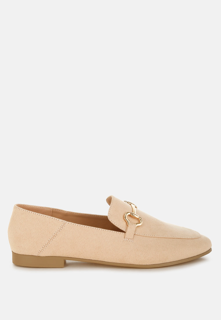 Noltas Horsebit Embellished Flat Loafers