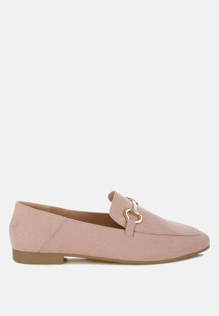 Noltas Horsebit Embellished Flat Loafers