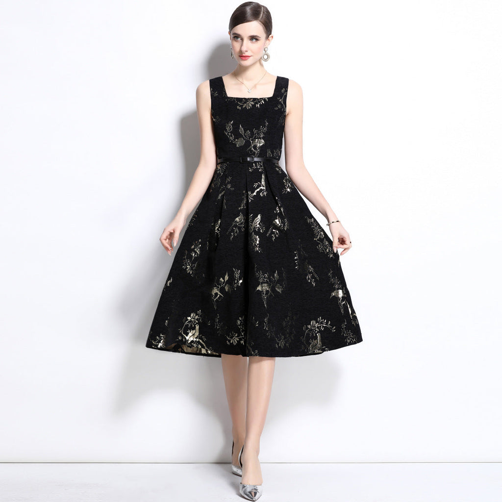 Summer sleeveless floral dress