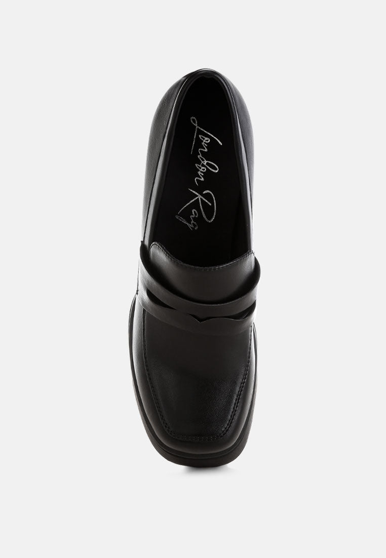 Oryana Chunky Platform Heel Loafers