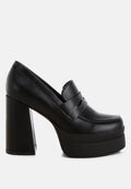Oryana Chunky Platform Heel Loafers