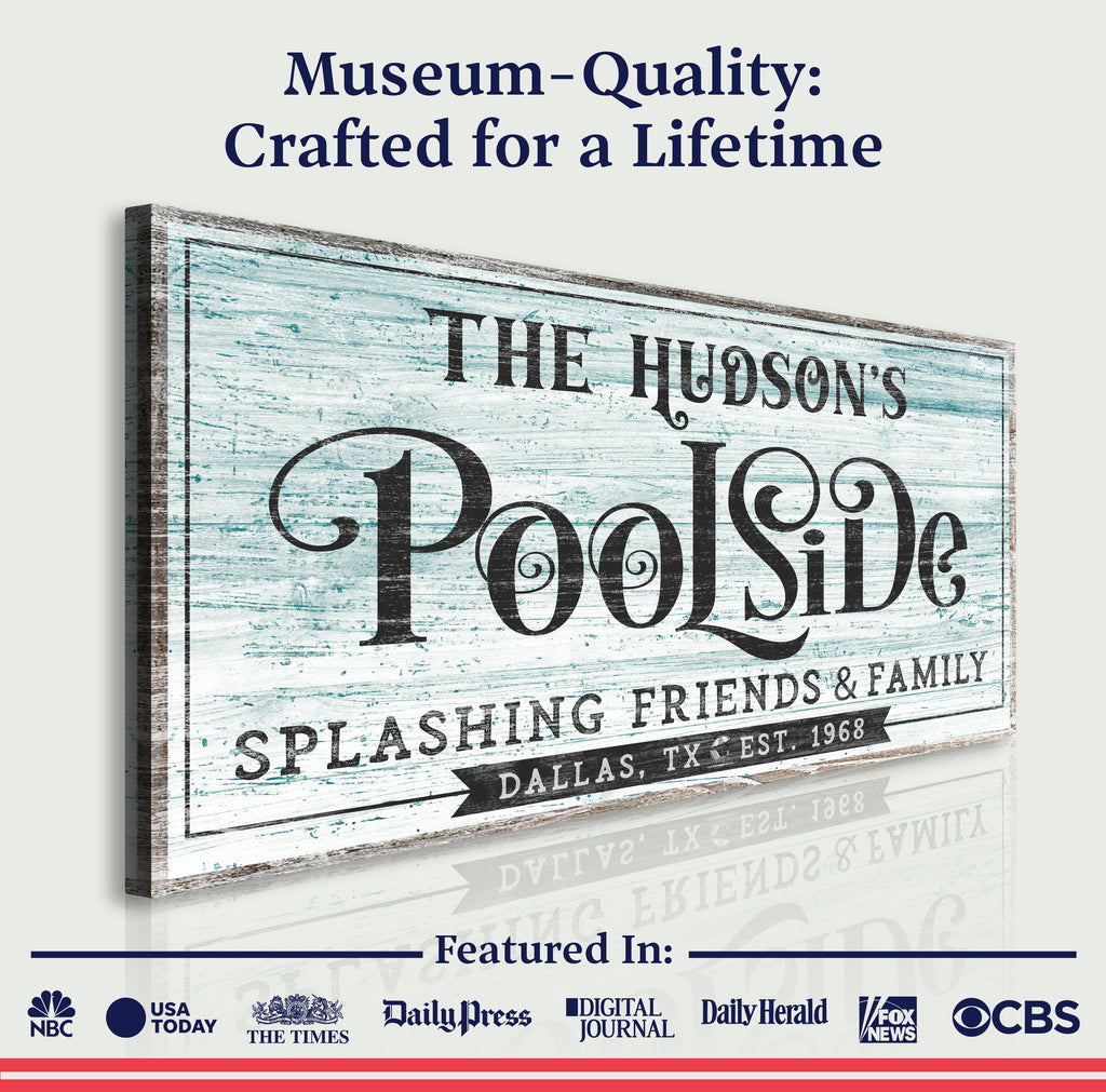 Personalized Poolside Sign