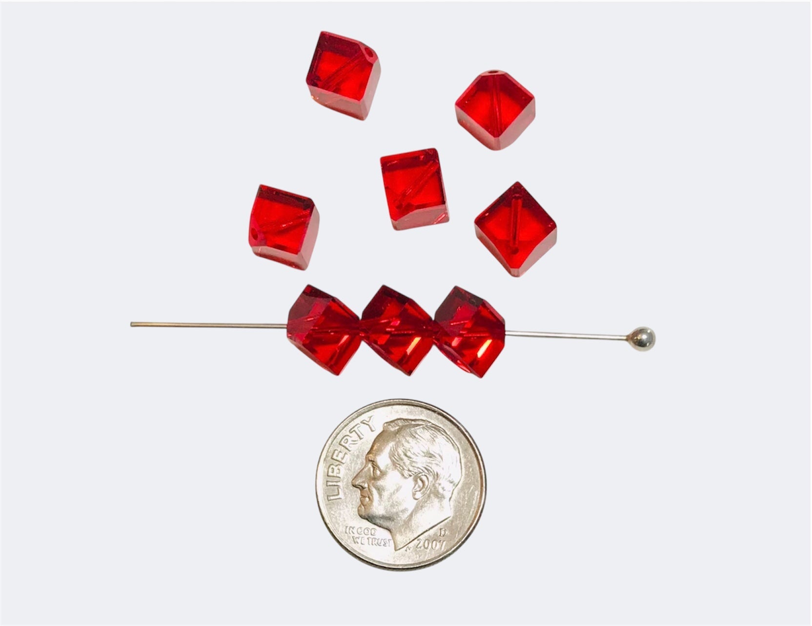 Swarovski Crystal Beads – Article 5600 – 6mm – Light Siam