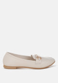 Pingle Horsebit Faux Leather Loafers