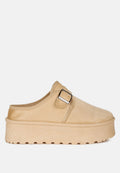 Ryeson Buckle Strap Platform Classic Slip-On