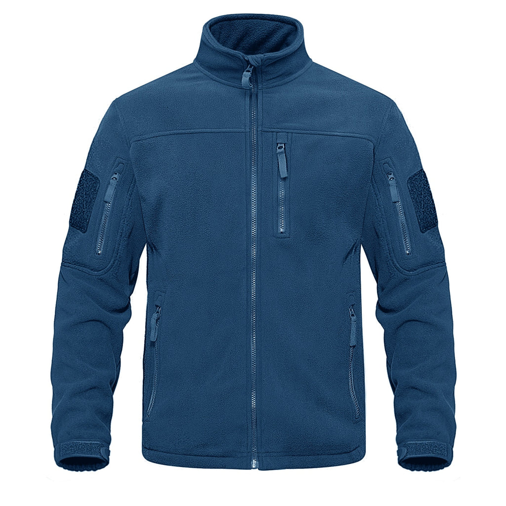 Full Zip Up Tactical Army Fleece Jacket Military Thermal Warm Outwear Windbreaker
