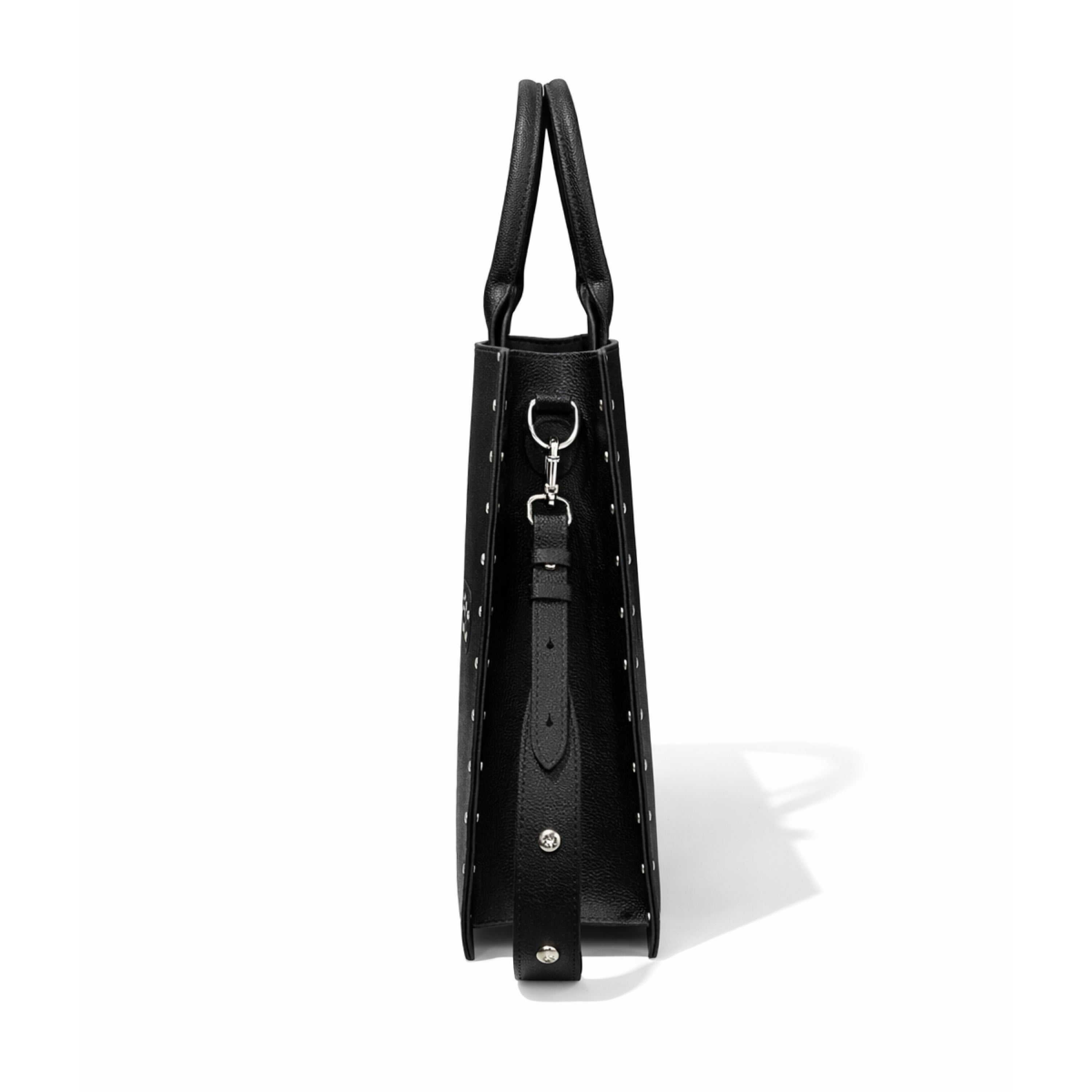 "TRIBAMETAL" LEATHER TOTE