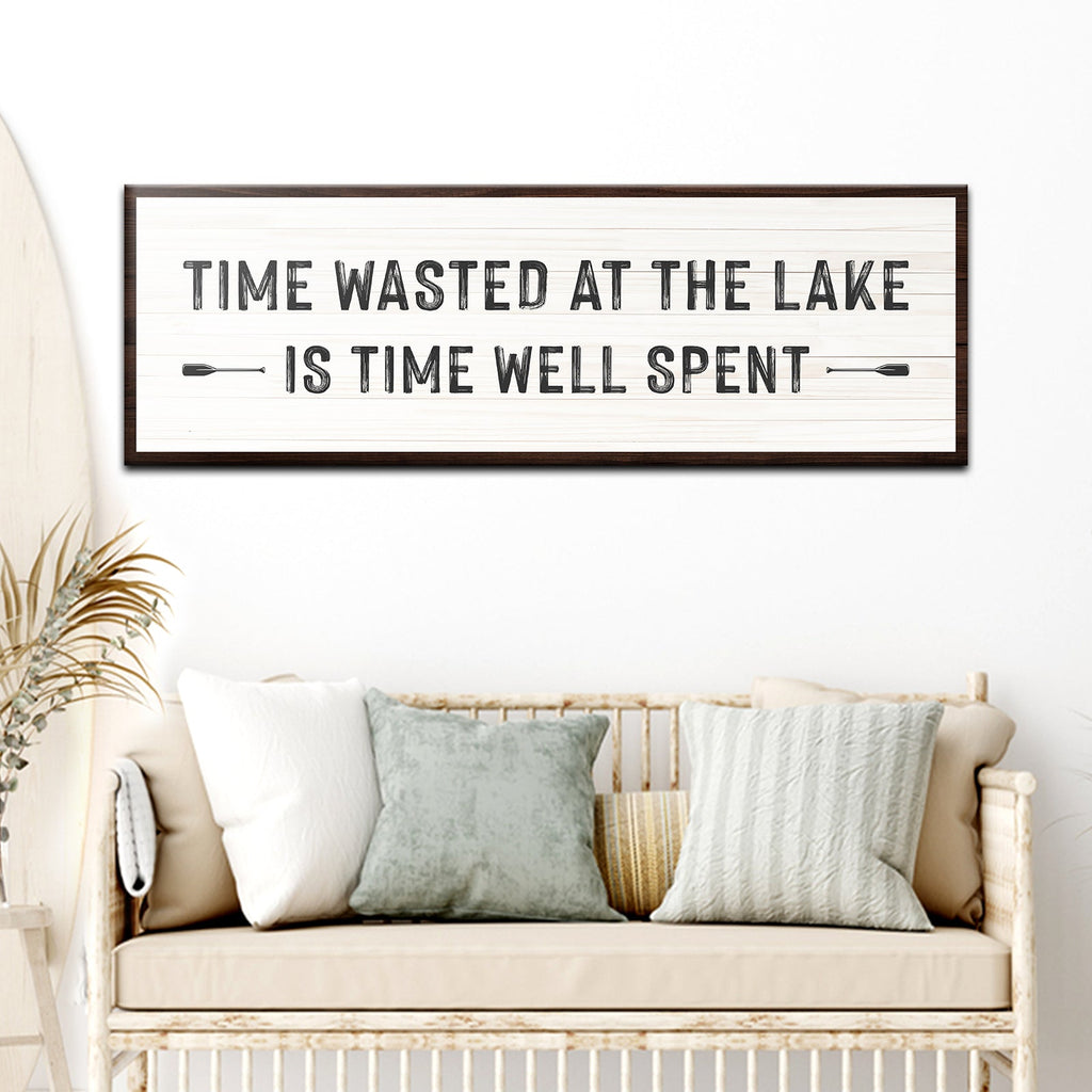 Time At The Lake Sign