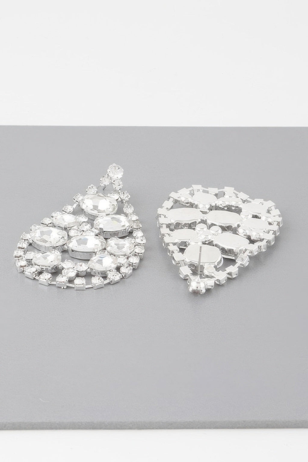 Rhinestone Tear Drop Earrings